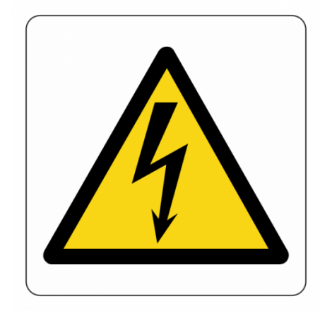Warning Electricity Logo Sign