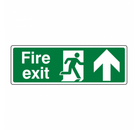 FIRE EXIT ARROW UP SIGN 450...