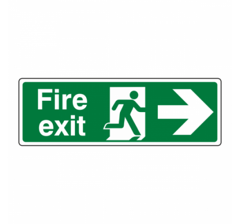 FIRE EXIT ARROW RIGHT SIGN...