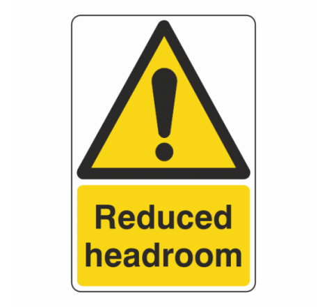 REDUCED HEADROOM SIGN - 150...