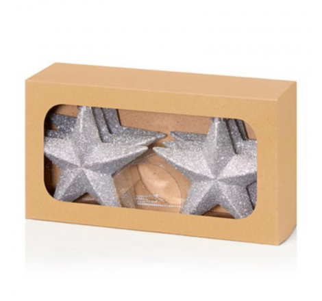 100MM SILVER STARS - PACK OF 6